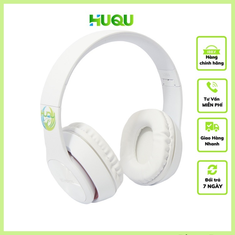 Tai Nghe Chụp Tai Huqu L350 - 3 Chế Độ Nghe: Thẻ nhớ, Bluetooth, Có dây