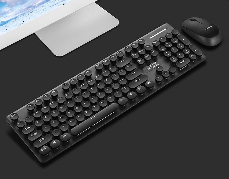 Combo Bàn Phím Chuột Không Dây Thời Trang Huqu N520 - Ảnh 7