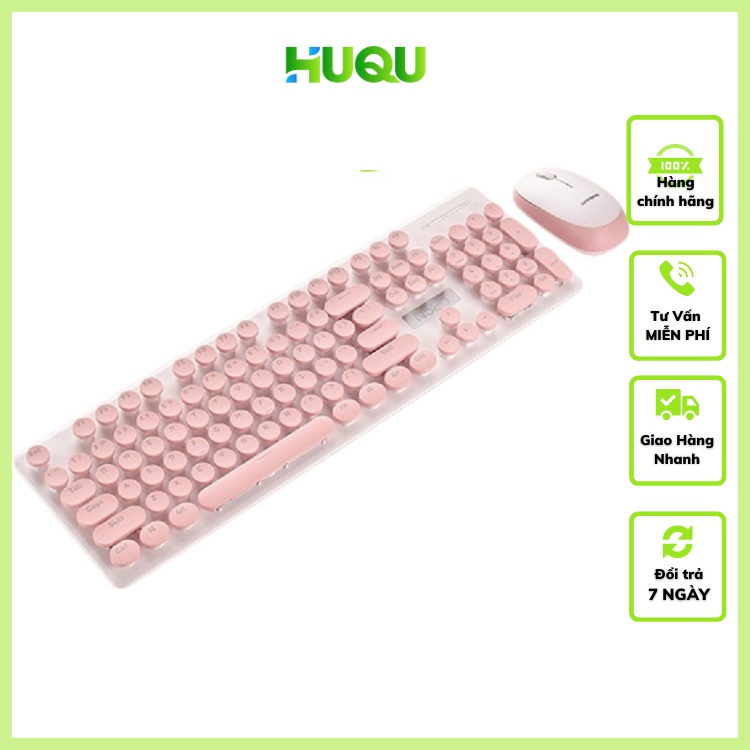 Combo Bàn Phím Chuột Không Dây Thời Trang Huqu N520
