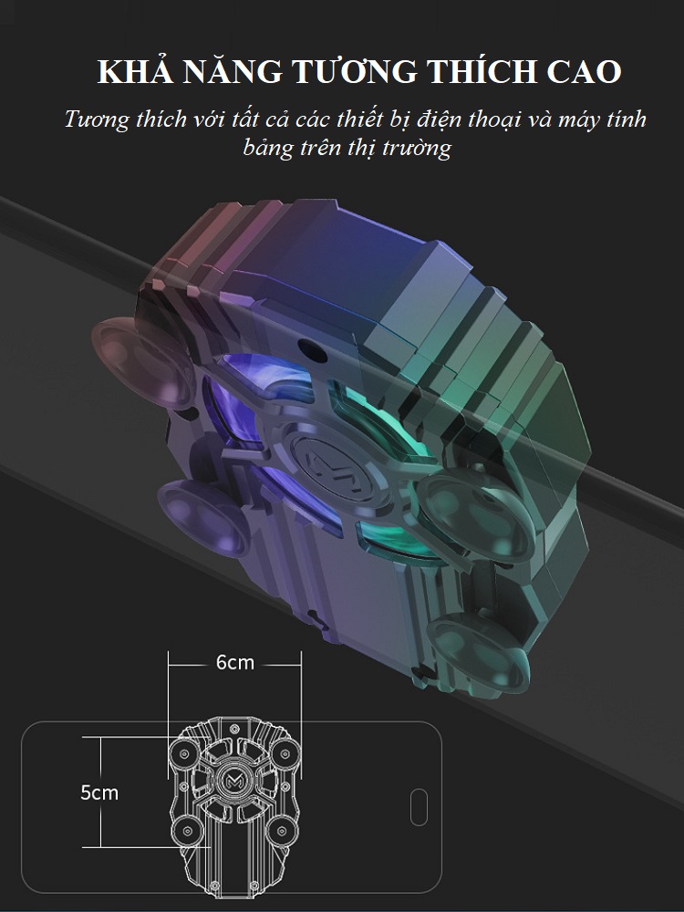 Tản Nhiệt Điện Thoại Chuyên Dành Cho Game Thủ HQ-FL01- Công Suất Lớn - Ảnh 7