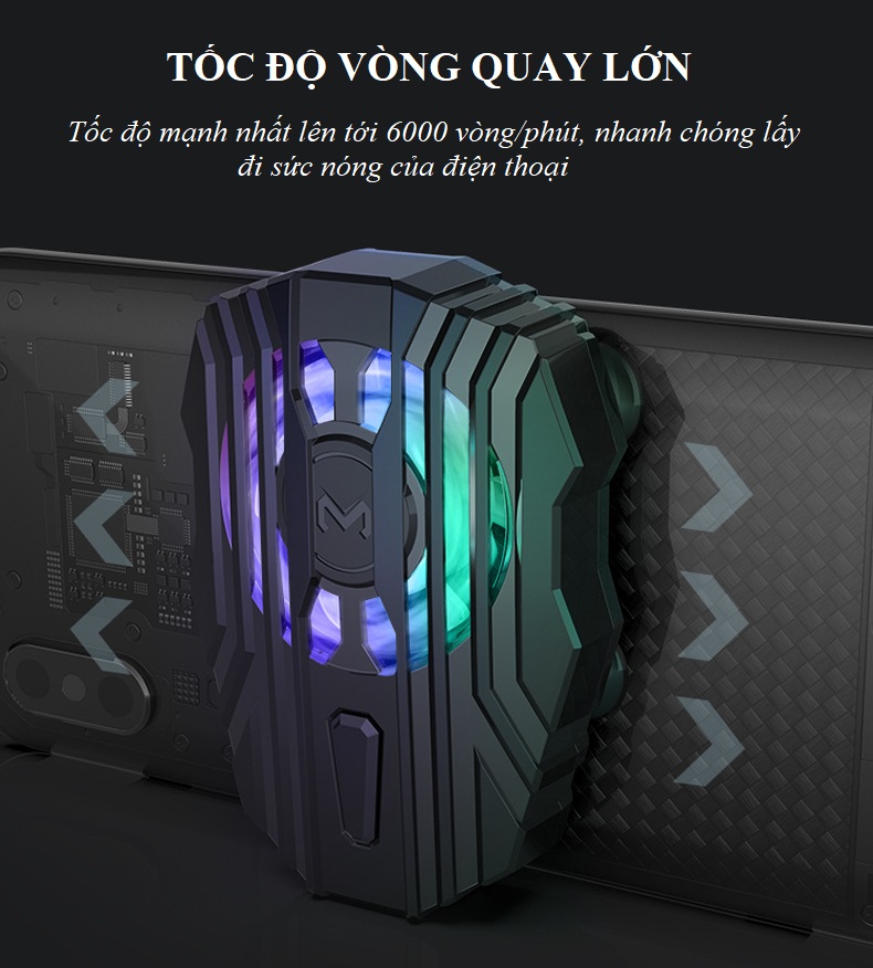 Tản Nhiệt Điện Thoại Chuyên Dành Cho Game Thủ HQ-FL01- Công Suất Lớn - Ảnh 12