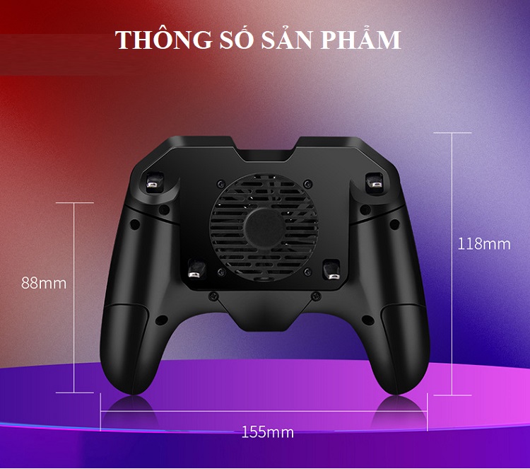 Tản Nhiệt Điện Thoại Kiêm Tay Cầm Chơi Game Huqu HQ-F8 – Dung Lượng Pin Khủng 4000mAh - Ảnh 4