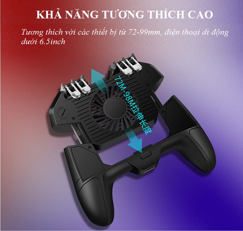 Tản Nhiệt Điện Thoại Kiêm Tay Cầm Chơi Game Huqu HQ-F8 – Dung Lượng Pin Khủng 4000mAh - Ảnh 10