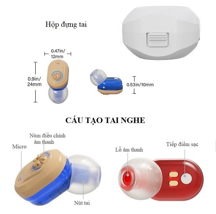 Tai Nghe Trợ Thính Không Dây Huqu WB190603 - Ảnh 5