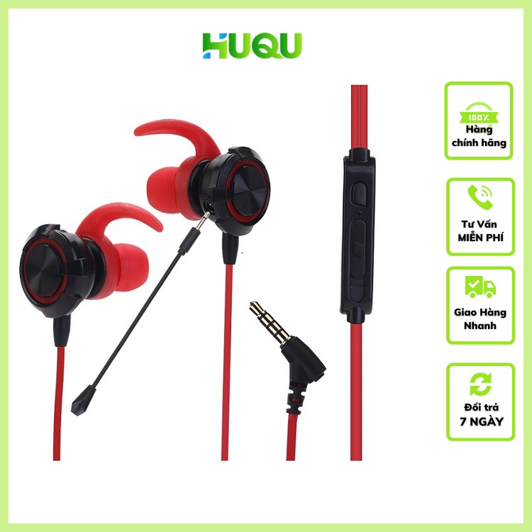 Tai Nghe Micro Tháo Rời Chân Cắm 3.5mm Huqu GM-01