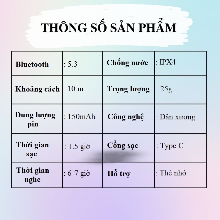Tai Nghe Truyền Xương, Có Khe Cắm Thẻ Huqu X5 - Ảnh 4